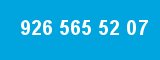 926 565 52 07 926 565 52 07